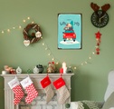 queence Metallbild »Holly Jolly«, (1 St.), Stahlschilder