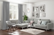 HOMING Vorhang »Kjell«, (1 St.), blickdicht, uni, Türvorhang, Wohnzimmer, Schlafzimmer