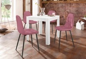 Essgruppe, (Set, 5 tlg.), mit Esstisch 80 cm breit