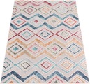 Paco Home Teppich »Fusion 761«, rechteckig, 10 mm Höhe, Kurzflor, Rauten Muster, Boho, In- und Outdoor geeignet, Wohnzimmer