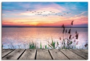 Artland Wandbild »Der See in den Farben der Wolken«