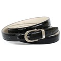 Anthoni Crown 2, 0 cm schmaler Lackledergürtel mit Kroko-Muster