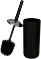 Wenko, Wenko - WC-Garnitur Brasil Schwarz - Schwarz