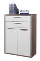 Composad Aktenschrank »DISEGNO, Bücherregal mit 2 Türen & 2 Schubladen, lackierte Fronten,«, verstellbare Böden, Höhe 112 cm, 100% recyceltes Holz, Made in Italy