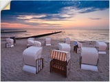 Artland Wandbild »Strandkörbe an der Ostsee«