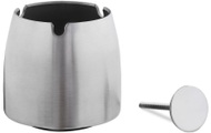 relaxdays Aschenbecher Edelstahl Silber