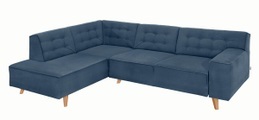 TOM TAILOR Ecksofa »NORDIC CHIC«, mit Ottomane, wahlweise mit Sitzvorzug, Füsse Buche natur