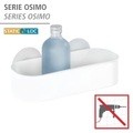Wenko, WENKO Duschablage »Osimo«, BxTxH: je 27x12x9,5 cm, 2er Set