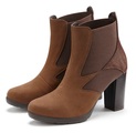 LASCANA Chelseaboots, mit Blockabsatz und Stretch-Einsatz VEGAN