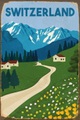 queence Metallbild »SWITZERLAND«, Schweiz, Blechschilder