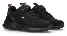 Tommy Hilfiger Sneaker »LOW CUT LACE-UP SNEAKER BLACK«, mit Gummizug und Klettverschluss