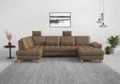 sit&more Wohnlandschaft, wahlweise mit Bettfunktion, Bettkasten, Sitztiefenverstellung