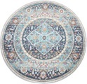 Paco Home Teppich »Torres 274«, rund, 4 mm Höhe, Kurzflor, Orientalisches Vintage Design, In- und Outdoor geeignet, Wohnzimmer