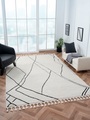 Myflair Möbel & Accessoires Hochflor-Teppich »Moroccan Drawline«, rechteckig, modern, marokkanisches Design, flauschig weich durch Hochflor