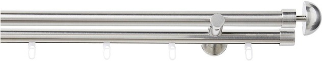 Kombi-Vorhangstange, good life, »Redondo«, 2-läufig im Fixmass ø 20 mm