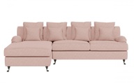 Guido Maria Kretschmer Home&Living Ecksofa »NORIN«, (2 St.), zwei Fussarten: vorne - Rollen, hinten - Holzfüsse