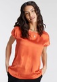 Laura Scott Shirtbluse, aus Satin und Jersey - NEUE FARBEN