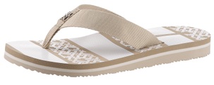 Tommy Hilfiger Zehentrenner »TH MONOGRAM ESSENTIAL SANDAL«, mit bedruckter Decksohle