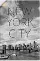 Artland Wandbild »NYC Brooklyn Bridge & Lower Manhattan«, New York, (1 St.), in vielen Grössen & Produktarten - Alubild / Outdoorbild für den Aussenbereich, Leinwandbild, Poster, Wandaufkleber / Wandtattoo auch für Badezimmer geeignet