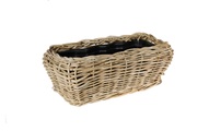 undefined, Blumentopf »Jaco Pflanzengefäss Drypot Kiste Na«, Material: Plastik, Rattan