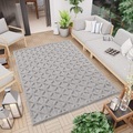Carpet City Teppich »SANTORINI 58500«, rechteckig, 5 mm Höhe, 3D-Design: Flor erzeugt ein Hoch-Tief-Effekt, In- und Outdoor geeignet
