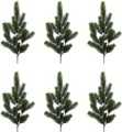 Creativ green Winterliche Kunstpflanze »Weihnachtsdeko«, (6 St.), Zweig benadelt, 6 Stück im Set