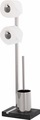 Toilettenbutler Menoto, 2 Rollenhalter, WC-Bürstenhalter niedrig