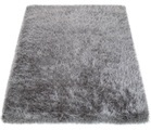 Paco Home Hochflor-Teppich »Glamour 300«, rund, 75 mm Höhe, Uni Farben, mit weichem Glanz Garn, ideal im Wohnzimmer & Schlafzimmer