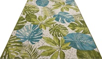 HANSE Home Outdoorteppich »Tropical Leaves«, rechteckig, 3 mm Höhe, strapazierfähig, robust, pflegeleicht, fussbodenheizungsgeeignet