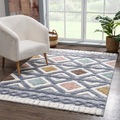 Carpet City Hochflor-Teppich »Focus«, rechteckig, 20 mm Höhe, 3D-Optik, Boho-Stil, Wohnzimmer