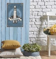 queence Metallbild »Lighthouse«, Leuchtturm, (1 St.), Stahlschilder