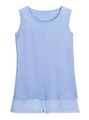 Classic Basics Longtop mit angesetzten Chiffon-Saum