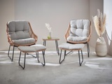 Guido Maria Kretschmer Home&Living Gartenlounge-Set »Naxos«, (9 tlg.), mit natürlichem Look und gemütlichen Kissen