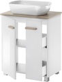 Places of Style Badmöbel-Set »SOLiD«, (2 St.), Breite 60 cm, Waschtisch mit Aufsatzwaschbecken, Spiegel mit LED