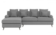 Guido Maria Kretschmer Home&Living Ecksofa »NORIN«, (2 St.), zwei Fussarten: vorne - Rollen, hinten - Holzfüsse