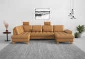 sit&more Wohnlandschaft, wahlweise mit Bettfunktion, Bettkasten, Sitztiefenverstellung