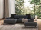 sit&more Ecksofa »Cool«, wahlweise mit Kopfteilverstellung und Vorziehsitz, motorisch, mit silberfarbenen Füssen
