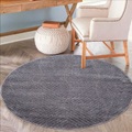 Carpet City Teppich, rund, Kurzflor,3D-Optik,Kreisförmiges Muster, Wohnzimmer,Schlafzimmer