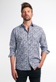 ETERNA LANGARM HEMD REGULAR FIT UPCYCLING SHIRT OXFORD BLAU/WEISS