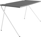 Müller SMALL LIVING, Müller SMALL LIVING Sekretär »PLATO Two«, weisses Gestell, Home Office minimal, einfach zusammenklappen, fertig