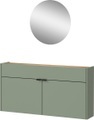 Germania, GERMANIA Garderoben-Set »Ameca«, (Set, 2 St.), Mehrzweckschrank und Spiegel, geringe Tiefe, ideal für schmale Flure