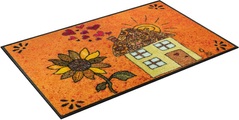 wash+dry by Kleen-Tex Fussmatte »Sonnenhaus«, rechteckig, Schmutzfangmatte, rutschhemmend, In- und Outdoor geeignet, waschbar