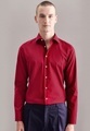 Business Hemd Shaped Fit Langarm Uni Herren Rot Bunt 39