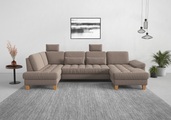 sit&more Wohnlandschaft, wahlweise mit Bettfunktion, Bettkasten, Sitztiefenverstellung