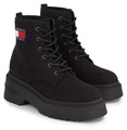 Tommy Jeans Schnürboots »TJW LACE UP FESTIVAL BOOT«, Blockabsatz, Schnürschuh, Stiefelette mit derber Absatzgestaltung