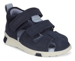 ecco Lauflern-Sandalen MINI STRIDE mit Zehenschutz in nachtblau/hellblau in Gr. 27