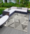 merinos Teppich »Tenerife 54105«, rechteckig, In- und Outdoor geeignet, robuster Kurzflor, Balkon, Aussenbereich