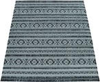 PACO HOME, Paco Home Teppich »Eupen 472«, rechteckig, 22 mm Höhe, Hoch-Tief-Struktur, Rauten Muster, gestreift, In- und Outdoor geeignet, ideal im Wohnzimmer & Schlafzimmer