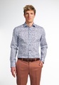 ETERNA LANGARM HEMD SLIM FIT TWILL LILA/WEISS BEDRUCKT