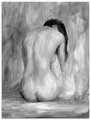 Artland Glasbild »Figur in schwarz & weiss II«